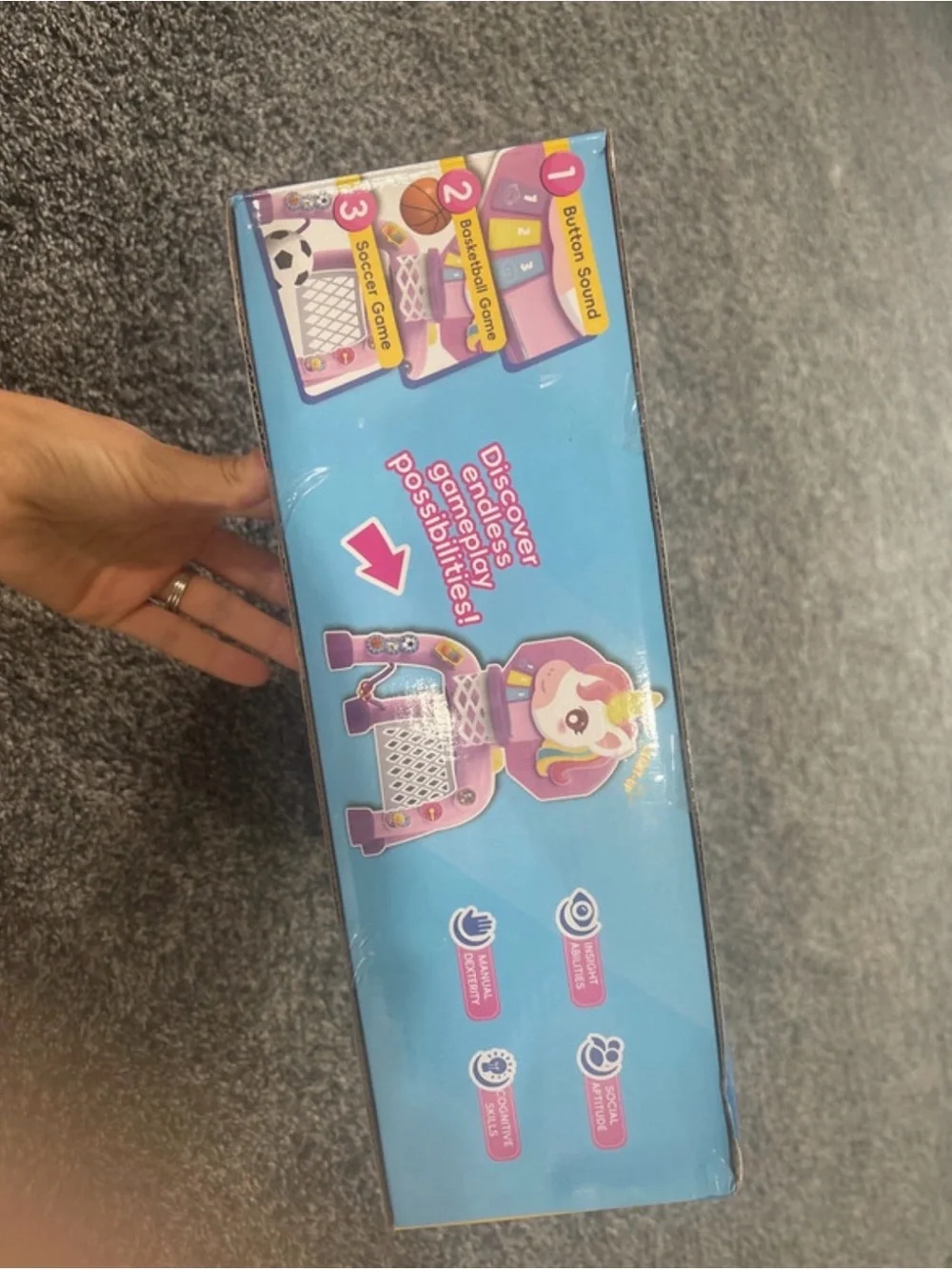 2 in 1 Ball Games Combo - Pink Unicorn toddler Activity Set